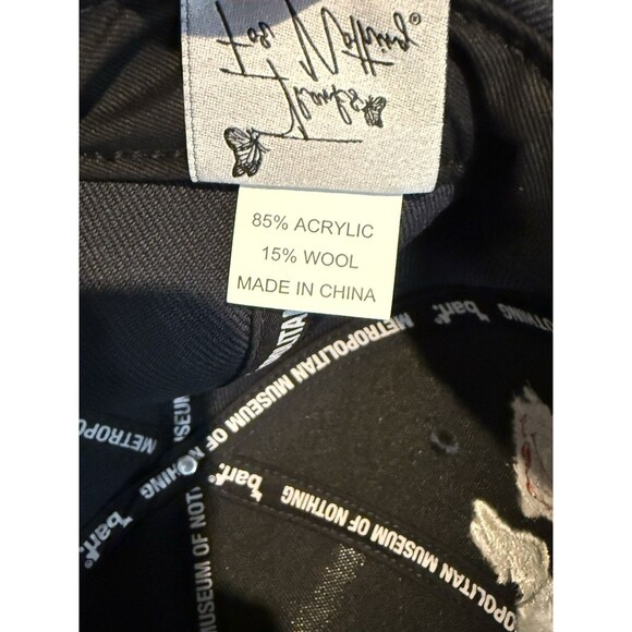 Brand About Nothing BAN Atlanta Snap Back Flat Bill Cap Hat Adjustable Navy Red - Picture 5 of 7